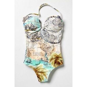 ✨ NWT Strapless or Halter Agua de Coco Maillot